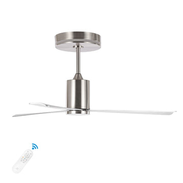 Levi 52" 1-Light Contemporary Minimalist 6-Speed Iron Height Adjustable Integrated LED Ceiling Fan with Remote - JONATHAN Y